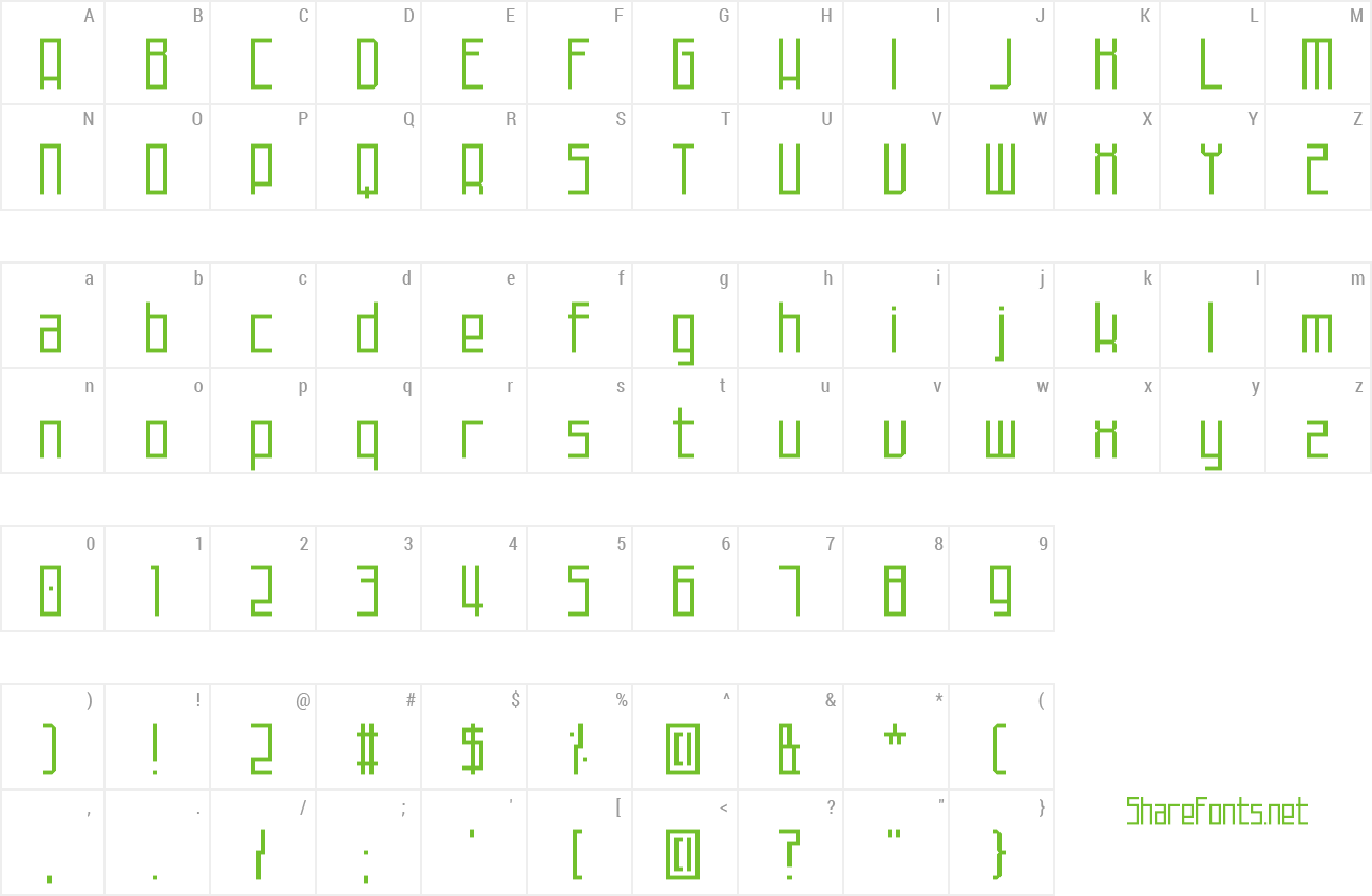 Font Techno At Dusk preview